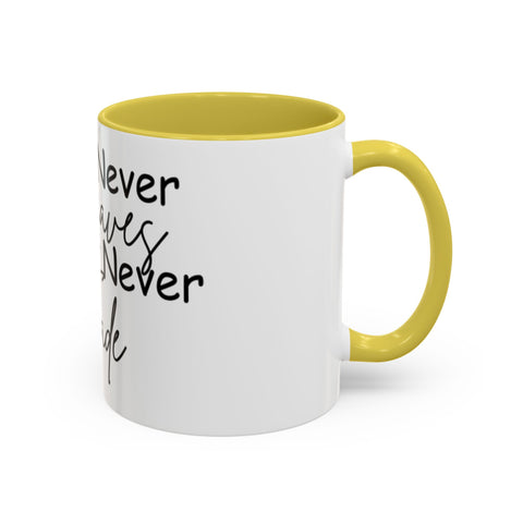 Love Never Leaves Mug | Inspirational Remembrance Coffee Cup | Memorial Gift Mug for Friends | Personalized Keepsake Mug | Sympathy Gift Ceramic Cup | Durable Inspirational Coffee Mug | 11oz 15oz Memory Mug | Heartfelt Coffee Cup Gift | Comforting Remembrance Mug | Positive Message Hot Drink Mug

