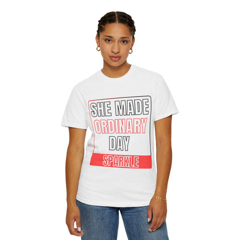 Sparkling Inspiration Tee | Feminine Motivational T-Shirt | Gift for Her Quote Shirt | Stylish Everyday Inspiration Tee | Uplifting Message Shirt for Women | Positive Vibes T-Shirt | Casual Outfit Tee for Her | Empowerment Shirt for Girls | Soft Feel-Good Tee | Self-Love Shirt for Women