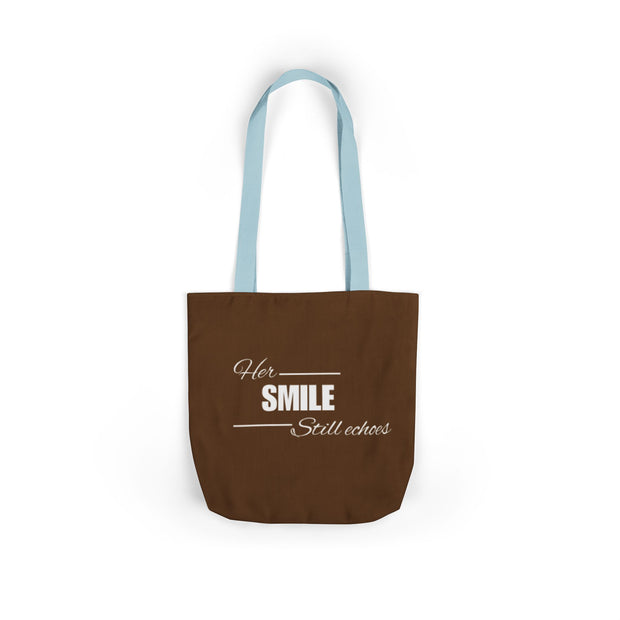 Her Smile Canvas Tote Bag | Eco-Friendly Tote for Women | Motivational Quote Tote Bag | Gift for Her Shopper Bag | Stylish Canvas Bag with Quote | Daily Use Cotton Tote | Sustainable Fashion Tote | Reusable Shopper with Message | Inspirational Tote Bag for Girls | Foldable Canvas Bag Gift Idea

