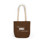 Her Smile Canvas Tote Bag | Eco-Friendly Tote for Women | Motivational Quote Tote Bag | Gift for Her Shopper Bag | Stylish Canvas Bag with Quote | Daily Use Cotton Tote | Sustainable Fashion Tote | Reusable Shopper with Message | Inspirational Tote Bag for Girls | Foldable Canvas Bag Gift Idea

