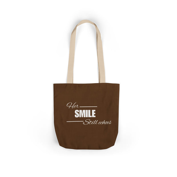 Her Smile Canvas Tote Bag | Eco-Friendly Tote for Women | Motivational Quote Tote Bag | Gift for Her Shopper Bag | Stylish Canvas Bag with Quote | Daily Use Cotton Tote | Sustainable Fashion Tote | Reusable Shopper with Message | Inspirational Tote Bag for Girls | Foldable Canvas Bag Gift Idea

