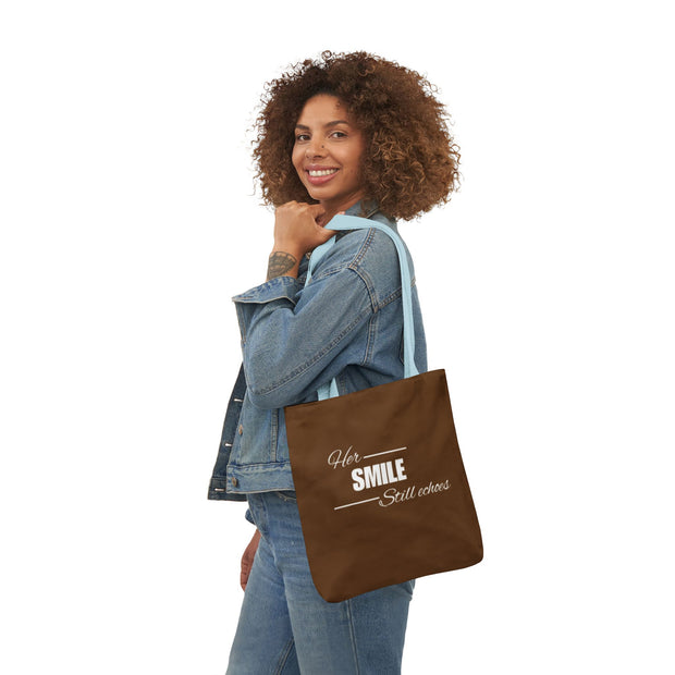 Her Smile Canvas Tote Bag | Eco-Friendly Tote for Women | Motivational Quote Tote Bag | Gift for Her Shopper Bag | Stylish Canvas Bag with Quote | Daily Use Cotton Tote | Sustainable Fashion Tote | Reusable Shopper with Message | Inspirational Tote Bag for Girls | Foldable Canvas Bag Gift Idea

