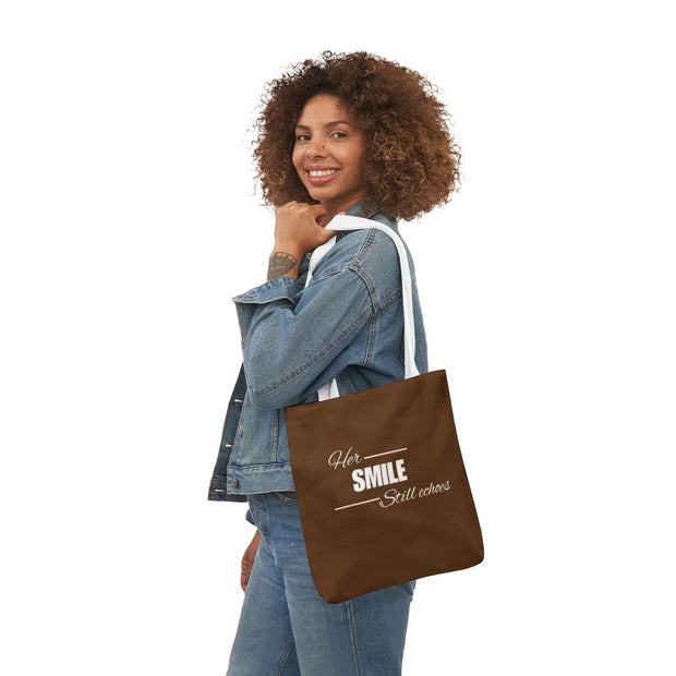 Her Smile Canvas Tote Bag | Eco-Friendly Tote for Women | Motivational Quote Tote Bag | Gift for Her Shopper Bag | Stylish Canvas Bag with Quote | Daily Use Cotton Tote | Sustainable Fashion Tote | Reusable Shopper with Message | Inspirational Tote Bag for Girls | Foldable Canvas Bag Gift Idea

