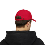 Classic red dad hat for men | Stylish Father's Day baseball cap | Trendy lipstick red dad cap | Legacy in Lipstick dad hat | Cool gift hat for dads | Minimal red cap for everyday wear | Adjustable cotton dad cap | Casual red baseball hat | Red unstructured cap for dads | Bold red cap Father’s Day gift