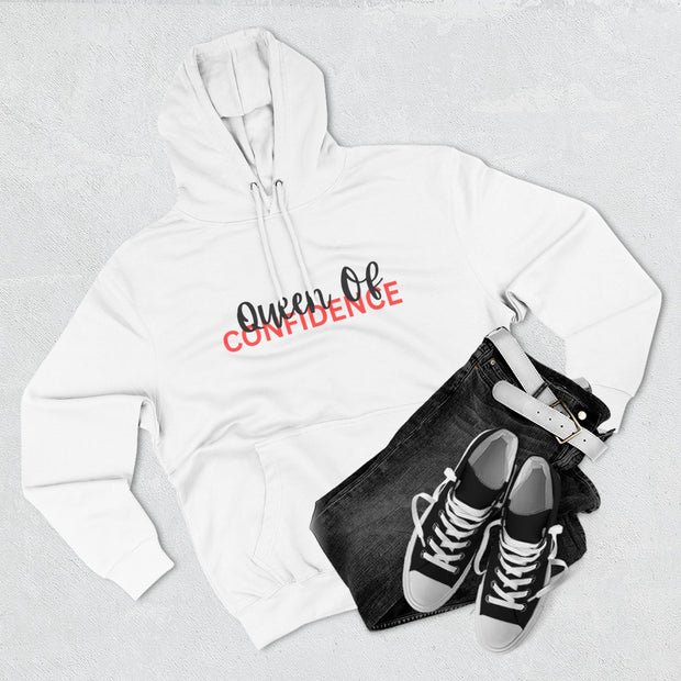 Queen of Confidence Hoodie | Empowering Fleece Sweatshirt for Women | Motivational Graphic Hoodie | Cozy Casual Hoodie Gift | Queen of Confidence Pullover | Stylish Empowerment Hoodie | Women’s Positive Message Hoodie | Soft Fleece Hoodie for Her | Everyday Confidence Hoodie | Inspirational Hoodie for Women
