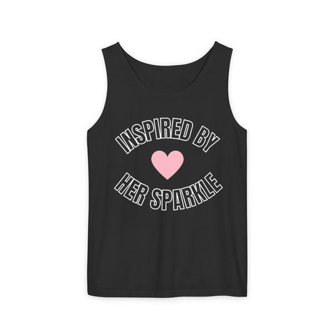 Her Sparkle Tank Top | Custom Motivational Gift | Georgia Peache Her Sparkle Tank Top | Motivational Summer Shirt for Women | Gift for Her Tank Top | Inspirational Graphic Tank | Cute Casual Summer Top | Empowering Apparel for Women | Lightweight Sleeveless Shirt | Positive Message Tank for Her | Stylish Workout or Casual Tank | Feminine Inspirational Tank Top