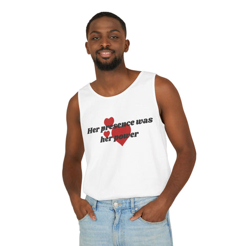 Empowering Love Tank Top | Unisex Heart Design Shirt | Feminist Summer Tank | Gift for Her Sleeveless Shirt | Empowerment Cotton Tank | Bold Graphic Love Shirt | Inspirational Tank for Women | Summer Motivation Tank | Sleeveless Empowering Top | Positive Message Unisex Shirt