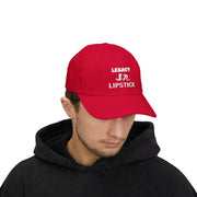 Classic red dad hat for men | Stylish Father's Day baseball cap | Trendy lipstick red dad cap | Legacy in Lipstick dad hat | Cool gift hat for dads | Minimal red cap for everyday wear | Adjustable cotton dad cap | Casual red baseball hat | Red unstructured cap for dads | Bold red cap Father’s Day gift