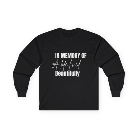 Memorial Long Sleeve Tee | Custom Grief Gift | Georgia Peache Memorial Long Sleeve Tee | Unisex Grief Support Shirt | Sympathy Gift Comfort Shirt | Remembrance Long Sleeve Tee | Tribute Shirt for Loved Ones | Casual Memorial Apparel | Everyday Grief Support Top | Unisex Cotton Long Sleeve Shirt | Thoughtful Bereavement Gift Tee | Durable Remembrance Long Sleeve Shirt