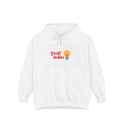 Empowering She Hoodie for Women | Motivational Unisex Hoodie | Gift for Her Sweatshirt | Cozy Empowerment Hoodie | Inspirational Hoodie for Women | Feminine Strength Hoodie | Daily Comfort Motivational Sweatshirt | Uplifting Message Hoodie | Empower Her Hoodie | Positive Vibes Unisex Sweatshirt