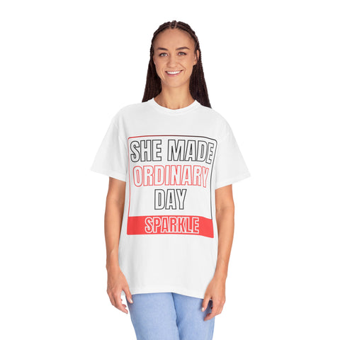 Sparkling Inspiration Tee | Feminine Motivational T-Shirt | Gift for Her Quote Shirt | Stylish Everyday Inspiration Tee | Uplifting Message Shirt for Women | Positive Vibes T-Shirt | Casual Outfit Tee for Her | Empowerment Shirt for Girls | Soft Feel-Good Tee | Self-Love Shirt for Women